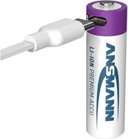 Ansmann AA oplaadbare batterij USB-C 1,5V Li-Ion met oplaadkabel-2