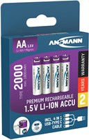 Ansmann AA oplaadbare batterij USB-C 1,5V Li-Ion met oplaadkabel-3
