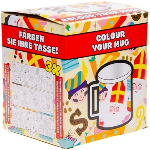 Kleur je eigen Mok Sinterklaas