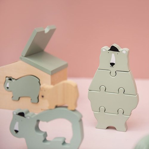 Trixie houten dierenpuzzel - educatief speelgoed Mr. Polar Bear-3