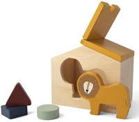 Trixie houten vormenstoof - Mr. Lion - FSC houten speelgoed geel-2