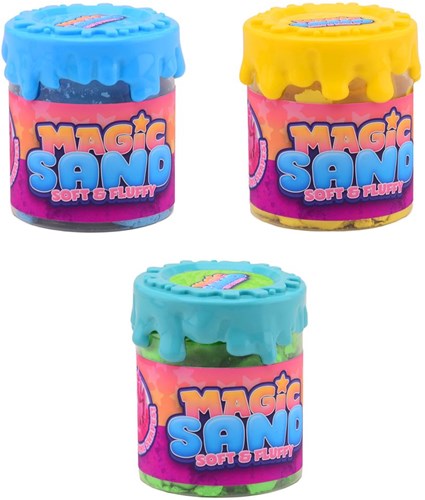 Johntoy speelzand fluffy zand 450 gram creatief speelgoed multi kleuren-3