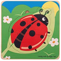 Bigjigs levenscyclus puzzel lieveheersbeestje