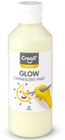 Creall glow-in-the-dark verf groen-geel 250ml - lichtgevende hobbyverf