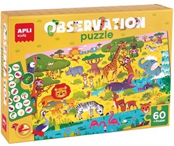 APLI Kids APLI - Junior Jungle Observatiepuzzel (60 stuks)