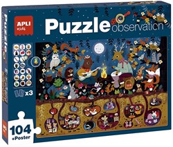 APLI Kids APLI - Bos Observeer Puzzel 104-delig