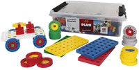 Plus-Plus bouwspeelgoed BIG wielenmix - kleurrijke bouwstenen set