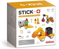 Stick-O magnetisch speelgoed constructieset 26-delig bouwset kinderen