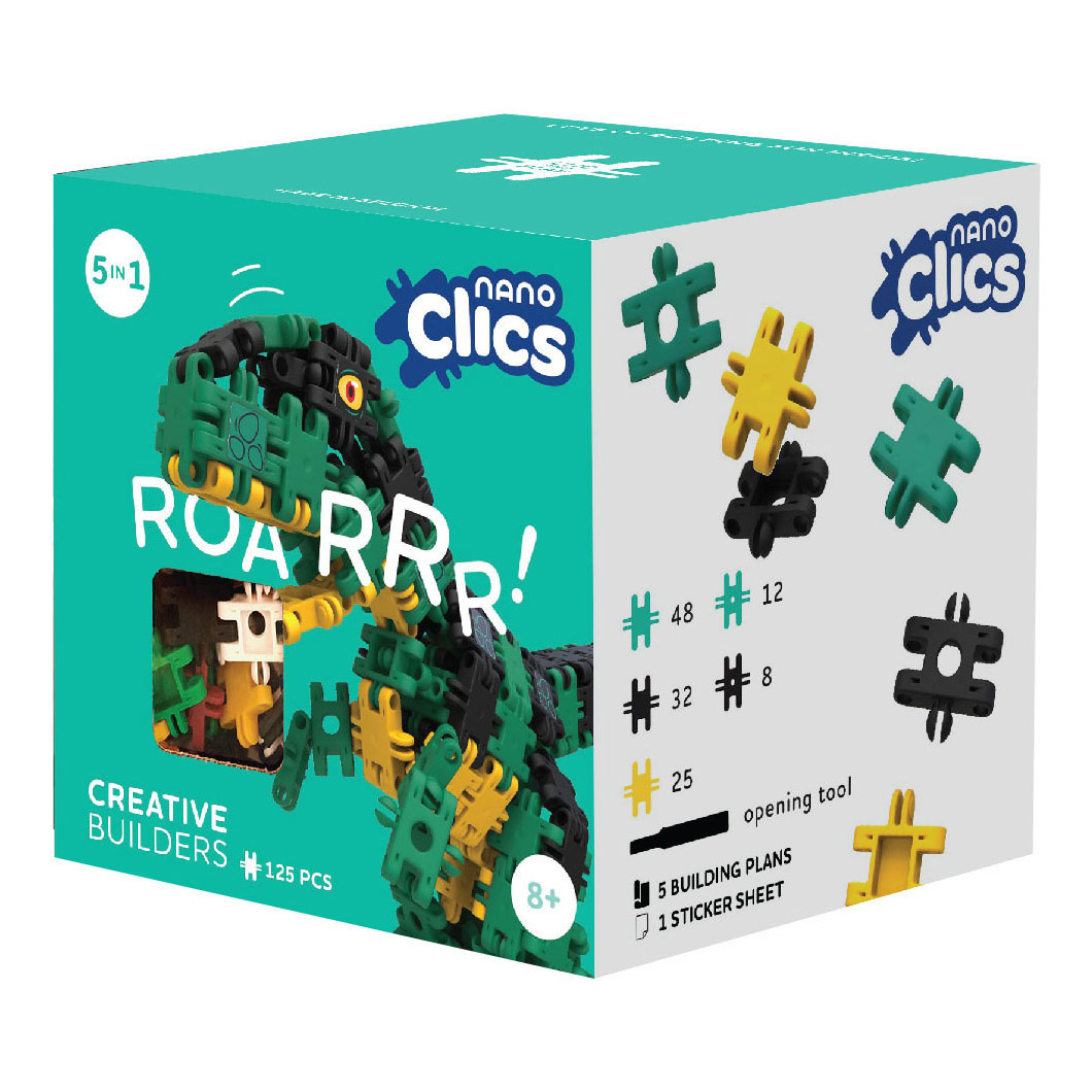 Nano Clics Creative Builders 500 Piece Set 5 In 1 Bouwblokken SPEELGOED Gemaakt Van 100 Recycled Pl