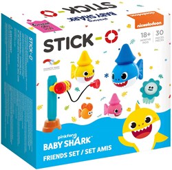 Stick-O magnetisch bouwspeelgoed Baby Shark Friends set 30-delig