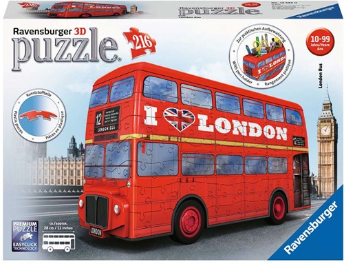 Ravensburger 3D puzzel London Bus - 216 stukjes