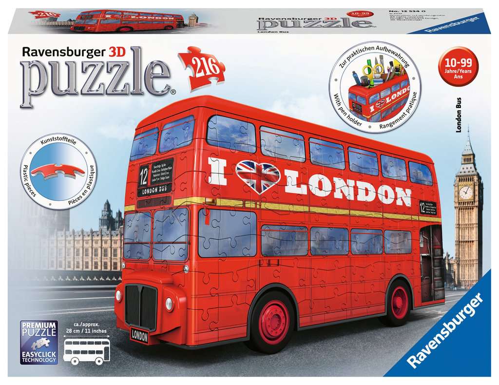 3D puzzel London Bus 216 stukjes