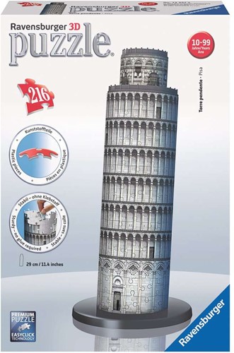 Ravensburger 3D puzzel gebouw Toren van Pisa - 216 stukjes