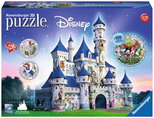 Ravensburger Disney Castle 3D Puzzel Gebouw 216 Stukjes ravensburger kopen in de aanbieding