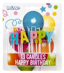 Hartelijk gefeliciteerd kaarsjes 13 delig 31071