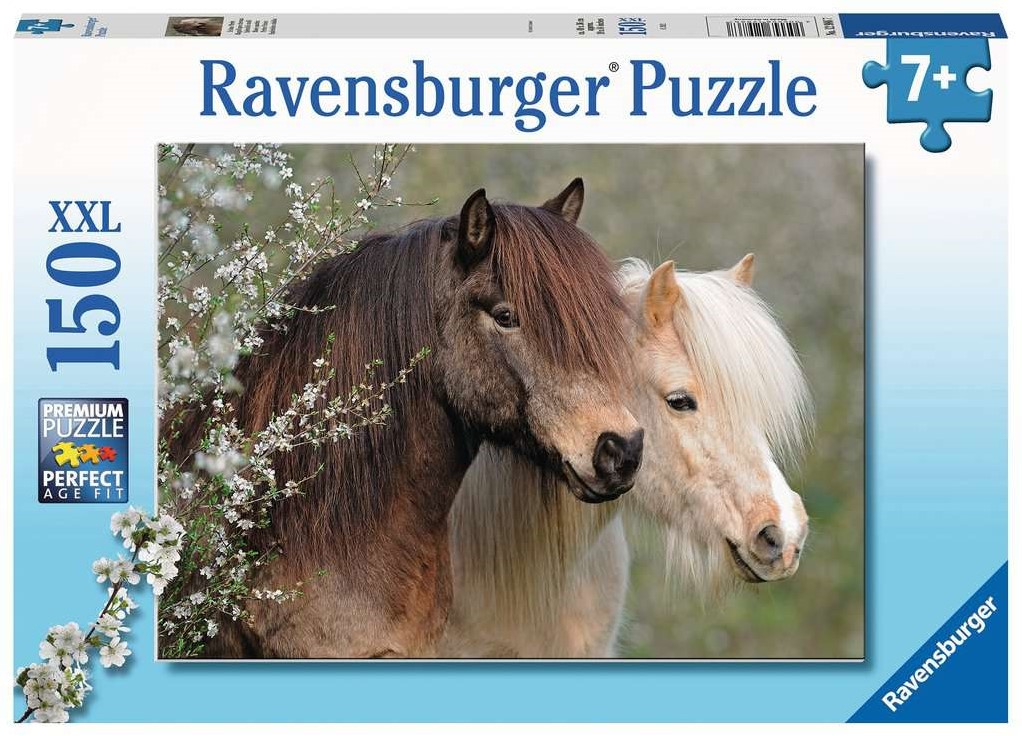 renderen lichten Barcelona Ravensburger Kinderpuzzel 150 XXL Mooie paarden