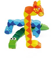 Eduplay houten dierenpuzzel slang - kleurrijk speelgoed voor kinderen-2