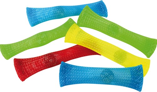 Eduplay knikker speelgoed set - Marble in een mesh tube 6 stuks