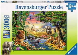 Ravensburger Puzzel Avondzon Bij De Drinkplaats Legpuzzel 300 Stukjes ravensburger kopen in de aanbieding
