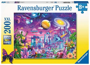 Ravensburger Kinderpuzzel 200 XXL Kosmische stad