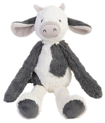 Happy Horse knuffel Koe Casper 38cm - zwart-wit pluche knuffeldier