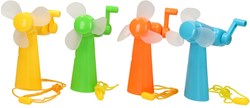 Handventilator speelgoed oranje - handmatige mini ventilator voor kinderen