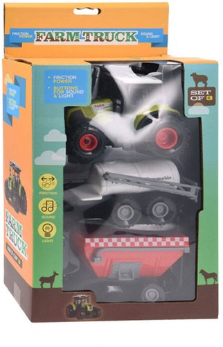 Frictie Tractor met Aanhanger