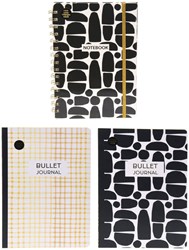 Bulletjournal creatief dagboek multicolor 25x17cm karton