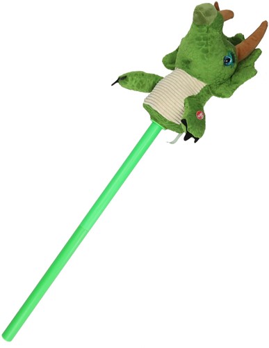 Stokpaard Dino met Geluid Dinovogel