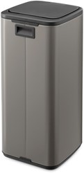 Brabantia afvalemmer Bo Touch Bin 30 liter platinum design prullenbak