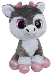 Lumo Stars knuffel rendier Poro pluche 24cm grijs speelgoed