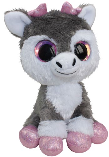 Lumo Stars knuffel rendier Poro pluche 24cm grijs speelgoed
