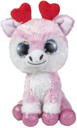 Lumo Stars pluche knuffel rendier Love 15cm - zachte knuffeldier