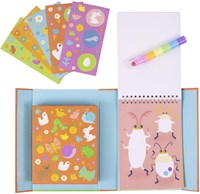 Krijt kleurset tuin - Crayon Adventures kleurboek met waskrijtjes-2