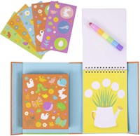 Krijt kleurset tuin - Crayon Adventures kleurboek met waskrijtjes-3