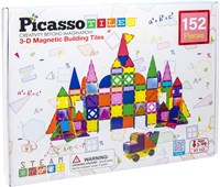 Picasso Tiles magnetische bouwtegels set met spiegels - 152 stuks - educatief speelgoed
