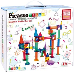 Picasso Tiles magnetische knikkerbaan bouwset - 150-delig educatief speelgoed