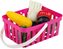 Androni Giocattoli groentenset speelgoed winkelmandje roze rollenspel