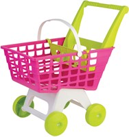 Androni Giocattoli speelgoed winkelwagen roze groen 2in1 winkelmand-2