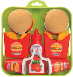 Ecoiffier 100% Chef Hamburgerset op Dienblad