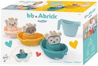 Abrick badspeelgoed bootjes dieren met gieter - kleurrijk badspeelgoed set