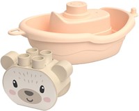 Abrick badspeelgoed bootjes dieren met gieter - kleurrijk badspeelgoed set-3