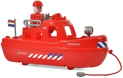 Brandweerboot speelgoed Cavallino - stoere reddingsboot kunststof