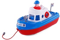 Boot speelgoed met speelfiguur - kleurrijke kunststof boot voor kinderen-3