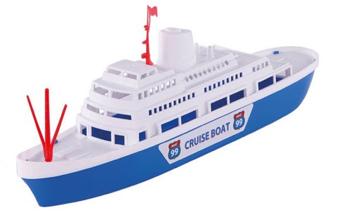 Cruise schip speelgoed boot 46cm kunststof multi kleuren
