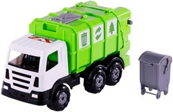 Cavallino XL Vuilniswagen speelgoedauto groen 42cm kunststof