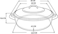 BK braadpan gietijzer 28 cm Chili Red - ovenbestendig - inductie-3