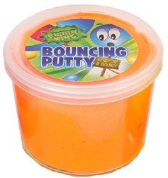 Stuiter Putty regenboogkleurig speelgoed oranje 35 gram kneedplezier