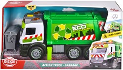 Dickie Mercedes vuilniswagen speelgoed - Action Truck met licht en geluid