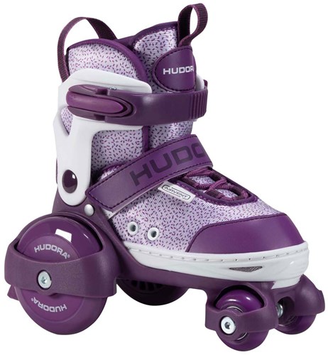 Hudora rolschaatsen kinderskates verstelbaar paars maat 30-33